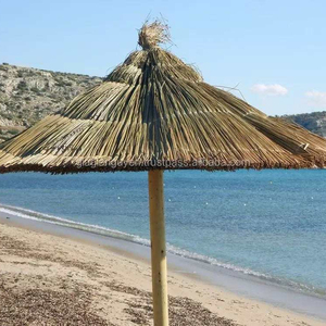 COCONUT <b>LEAVE</b> SEAGRASS PALM LEAF KNIT THATCH STYLE <b>WITH</b> BAMBOO FRAME UMBRELLA COVERS CHEAPEST PRICE, ROUND UMBRELLA COVER - Product Image 2