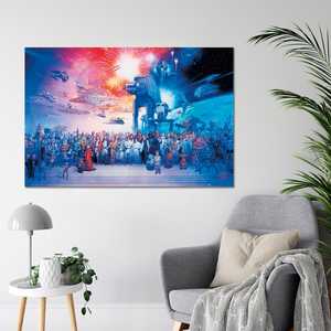Póster del elenco de Star Wars, impresión digital en vinilo, lona, poliéster, banderas y material para pancartas - Product Image 3