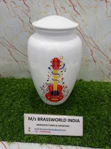 โกศใส่ศพโลหะสำหรับผู้ใหญ่วัสดุทองเหลืองทำด้วยมือสำหรับขี้เถ้าของมนุษย์ - Product Image 5