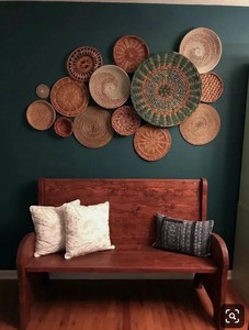 หวายสานแบบมินิมอลแขวนผนัง | ของตกแต่งผนังที่เป็นมิตรต่อสิ่งแวดล้อมทันสมัย - Product Image 6