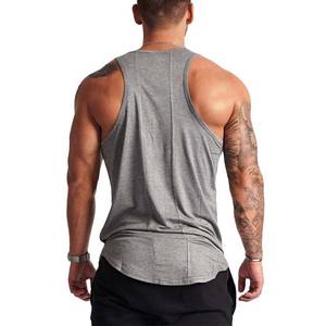 Service OEM logo personnalisé de haute qualité mode coton d'entraînement stringer musculation singlet fitness gym hommes débardeur - Product Image 3