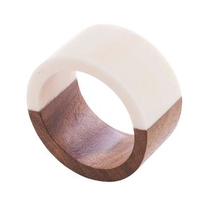 Handmade Luxury Napkin <b>Ring</b> Set Wood <b>Resin</b> for Elegant Dining Table Settings and Wedding Decor - Product Image 4