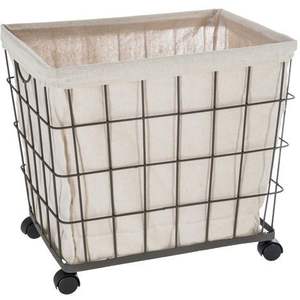 Panier à linge décoratif en fer avec options personnalisées, design intérieur sans couture, mélange et utilisation polyvalente - Product Image 4