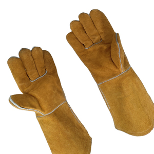 Guantes de soldadura de cuero de seguridad de alta calidad última llegada guantes de soldadura de cuero sintético de protección de manos de nuevo estilo de alta calidad - Product Image 1
