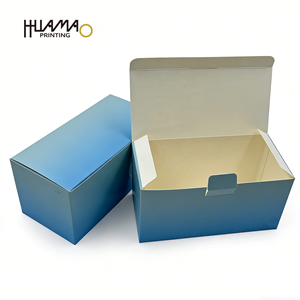 Blue paper <b>Box</b> Glossy lamination for Aesthetic Tools Custom Blue Snap <b>Lock</b> Bottom <b>Box</b> for Medical Beauty Consumables Packaging - Product Image 1