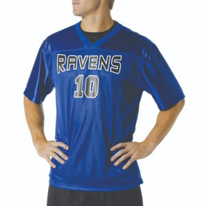 Custom Oversized Boxy Cropped American Football Jersey <b>Retro</b> Mesh Breathable Screen Print Sublimation <b>Fabric</b> Streetwear Short - Product Image 4