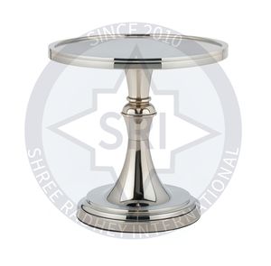 Présentoir à gâteau en métal de luxe Regal Circle - Product Image 1