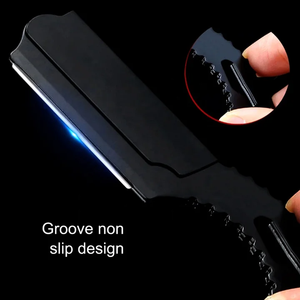 Rasoir droit de barbier professionnel de haute qualité rasoir de coupe de cheveux en acier inoxydable pliant rétro - Product Image 5