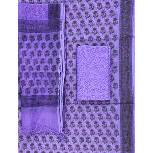 Dupatta de Algodón Kota Doriya sin Coser, Estampada a Mano, Estilo Pakistaní, Traje Salwar Kameez Indio - Product Image 1