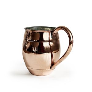 Tasse en cuivre turc Grande tasse en verre martelé Ayran Design authentique Couleur cuivre 500 ml / 16.9 oz Design authentique fait à la main - Product Image 2