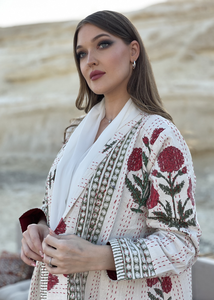 Indio Floral Kantha Robe Mujer Chaqueta larga Algodón Kantha Robe Indio Chaqueta acolchada Bata Ropa de playa Vestido - Product Image 3