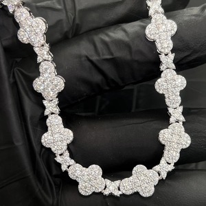 Hip Hop Style Premium Qualité Hommes Femmes Cubain Lien Chaîne Collier Diamant Moissanite Cubain Chaîne Motif Dernière Conception - Product Image 5