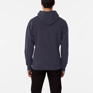 Sweat-shirts à capuche pour hommes de haute qualité, 100% coton, imprimés en sérigraphie, avec poche, motif uni, vente directe d'usine, OEM/ODM - Product Image 6
