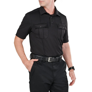 Conjunto de Uniforme de Seguridad Negro con Logotipo Personalizado para Hombre / Camisa de Manga Corta y Pantalones Cortos / Colores Personalizados Disponibles / Ropa de Trabajo de Otoño - Product Image 3