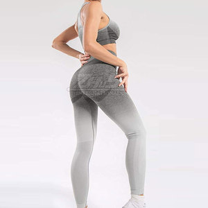 Ensemble de yoga pour femmes en coton 100 % respirant et confortable, motif uni, grande taille, léger, personnalisable, pour usage extérieur, marque privée - Product Image 4