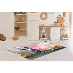 Alfombra con Estampado de Grafiti de Banksy - Decoración Moderna para el Hogar, Alfombra Suave No Tejida - Product Image 2