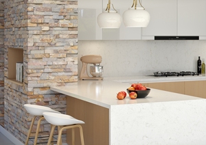 <b>Best</b> Sell Alinda Carrara 2cm 3cm Polished Quartz Slab Kitchen Countertop For Bulk Commercial Construction Use - Product Image 4