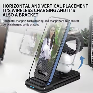 Sạc không dây 3 trong 1 cho Samsung S23 S22 S21 S20 Ultra <span class=keywords><strong>Note</strong></span> <span class=keywords><strong>Galaxy</strong></span> Watch 5 4 Active Buds, đế sạc nhanh 15W - Product Image 6