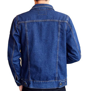 Veste en jean pour homme sur mesure, service OEM, streetwear décontracté, col classique rabattu, veste en jean en coton pour homme - Product Image 6