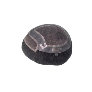 Peluca de Cabello Humano Virgen Remy Indio, Tupé con Ondas Naturales, Trama Única para Prótesis Capilares de Encaje - Product Image 5