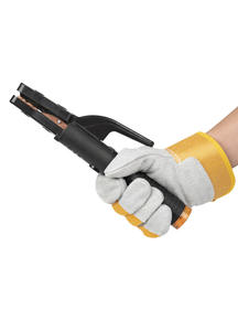 ถุงมือนิรภัยหนังวัวหนังวัวซ่อนพร้อมวัสดุไนลอนพิมพ์โลโก้ตามสั่ง - Product Image 5