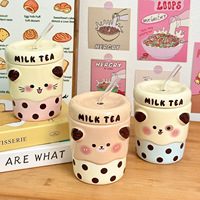Mug en céramique, un cadeau élégant pour elle, design esthétique haut de gamme, idéal pour le bureau ou la maison, mug assorti pour couple