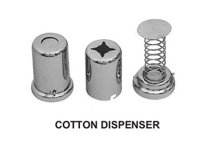 Porte-distributeur de coton en acier inoxydable, polissage, instruments chirurgicaux dentaires, articles creux - Product Image 2