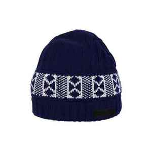 Bonnet d'hiver unisexe en coton à motif camouflage bleu marine, décontracté, respirant, imperméable, pour le ski, avec revers, pour adulte - Product Image 5