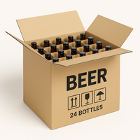 Kits de commande Kit de verre et d'économie d'emballage de vaisselle Kit de verre diviseur avec boîte de déménagement Boîte d'expédition de bouteille de vin