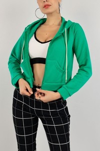 Sudadera elegante de mujer al por mayor, Jersey informal de manga larga, sudadera con cremallera y cuello redondo para mujer - Product Image 4