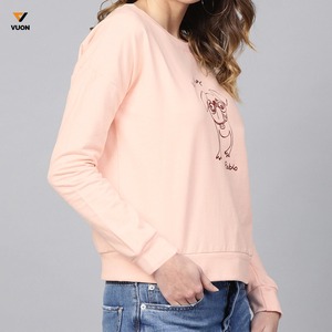 2025 nuevo diseño de moda Sexy manga larga sudaderas de gran tamaño logotipo personalizado Casual pulóver sudadera para mujer - Product Image 2