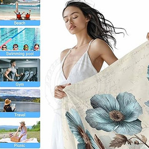 Toalla de Playa de Secado Rápido, Ligera y Absorbente de Alta Calidad con Almacenamiento Compacto para Fitness, Yoga y Viajes al Aire Libre - Product Image 3