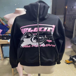 Sudadera con capucha de invierno con cremallera completa y logotipo personalizado de alta calidad, novedad - Product Image 4