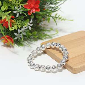 NOVAMART Fine Astrological Silver Lava <b>Stone</b> <b>Bracelet</b> by Arihant <b>Gems</b> & Jewels for Reiki/Yoga Healing Natural Certifications Who - Product Image 5