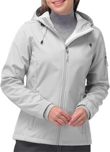 Veste Softshell Femme OEM Populaire Hiver Doublée Polaire Chaude Légère à Capuche Coupe-Vent pour Randonnée Extérieure Logo Personnalisé 2026 - Product Image 4