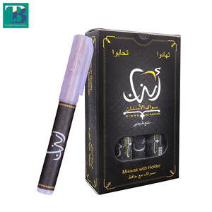 Soporte de plástico portátil Al-Asnan para limpieza de dientes Miswak, blanqueamiento de hierbas naturales, higiene bucal multiusos, frescura - Product Image 3