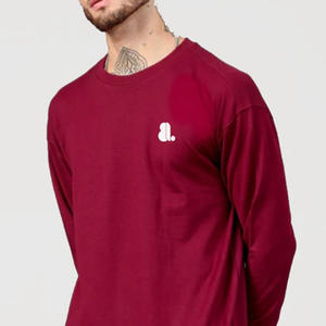 เสื้อยืดผู้ชายผ้าฝ้ายเนื้อหนา 220 กรัม สีพื้น สไตล์วินเทจลำลอง ไซส์ใหญ่ ระบายอากาศ แห้งเร็ว ไม่มีลาย - Product Image 5