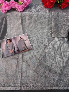 Hot Sale Exclusive Design of Fancy Embroidery Salwar Kameez Buy Partywear Kurti From Surat for Women Wholesaler of <b>Dress</b> - Product Image 5