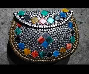 Pochette incrustée de mosaïque pour les fêtes et les occasions festives Pochette élégante à motif de mosaïque pour les femmes en soirée - Product Image 6