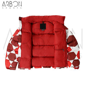 Chaud Durable Personnalisable Marque Coupe-Vent Respirant et Confortable Matelassé Chaud Extérieur Pour Automne et Hiver Puffer Veste À Capuche - Product Image 3