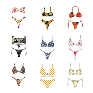 2024 ที่กําหนดเองชุดว่ายน้ําผู้หญิง OEM ชุดว่ายน้ําขายร้อนที่กําหนดเองพิมพ์ชุดว่ายน้ํา Backless บิกินี่สองชิ้น CustomMade ชุดว่ายน้ํา - Product Image 1