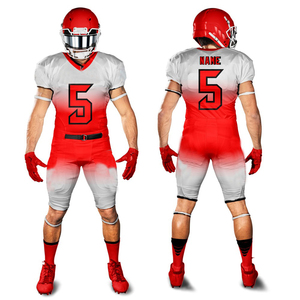 Uniforme de football américain personnalisé de haute qualité, vêtements d'équipe respirants à manches courtes - Product Image 4