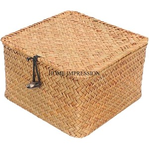 <b>Large</b> Size Premium Quality Rattan Made Luxurious Look Food And Other Items <b>Storage</b> <b>Baskets</b> Kitchenware Accessories Supplies - Product Image 2