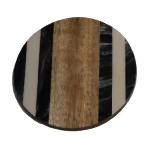 Sous-verres en bois écologiques de Style classique pour boissons café thé Logo personnalisé taille accessoire de cuisine - Product Image 1