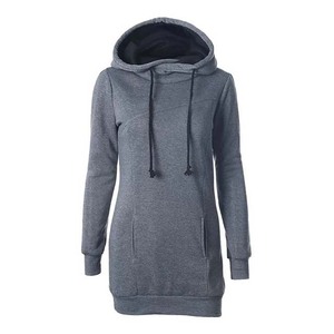 Top Selling Grey Color <b>Pullover</b> <b>Women</b> Hoodies Loose Fit Casual & Outdoor Wear Wholesale Long Hoodie <b>For</b> <b>Women</b> - Product Image 1