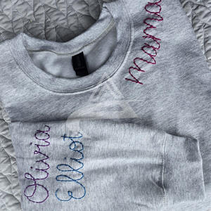 Sudadera de cuello redondo de algodón con bordado personalizado para hombre, sudadera de gran tamaño con cuello redondo para hombre - Product Image 3