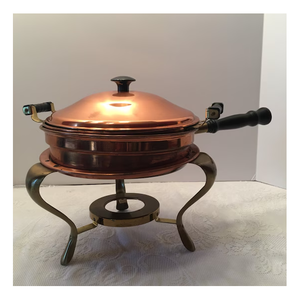 Plato de frotamiento asequible, calentador de comida de buffet de lujo de acero inoxidable para uso en fiestas de bodas, plato de servicio personalizable y de alta calidad - Product Image 1