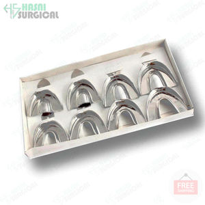 10 Uds. Bandejas de impresión Dental de acero inoxidable soporte de dientes superior inferior cubos de impresión dental herramienta de odontología dental - Product Image 2