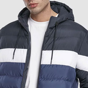 Veste matelassée en toile pour homme, col montant, séchage rapide, respirante, style urbain, couleur personnalisable, haute qualité à prix abordable - Product Image 5