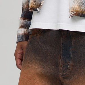 Shorts Vaqueros Teñidos para Hombre, Versátiles, Casuales, con Estilo Elegante, Diseño Clásico, Ropa Casual, Ajuste Cómodo y Diseño Transpirable 2026 - Product Image 2